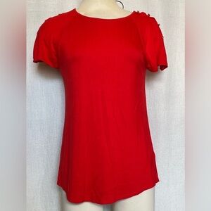 Cable & gauge red top with buttons